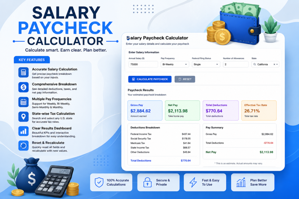 Salary Paycheck Calculator