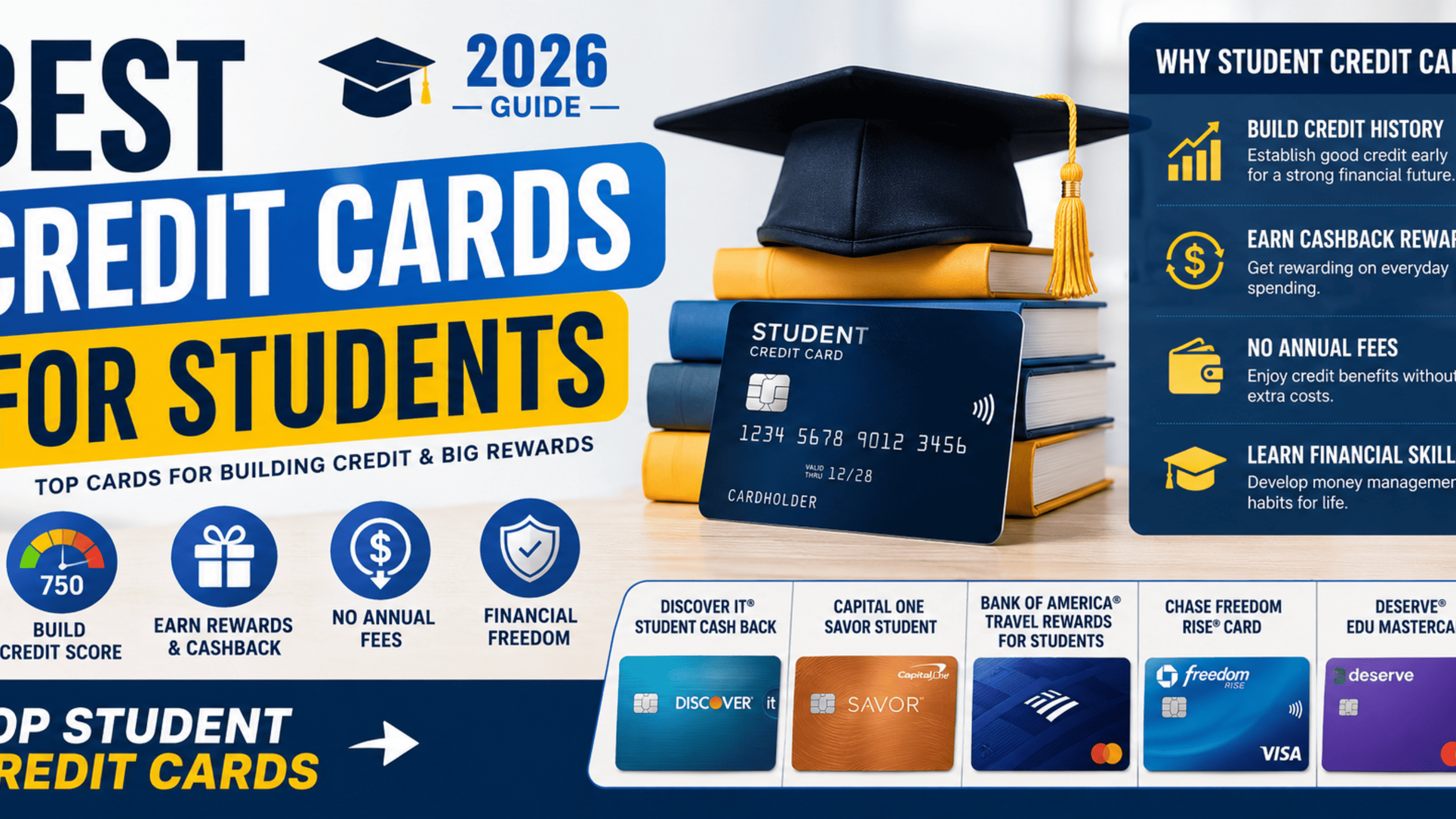 best credit cards for grad students WalletHubs Picks: 2026 Graduates | WalletHub Best Credit Cards for Students