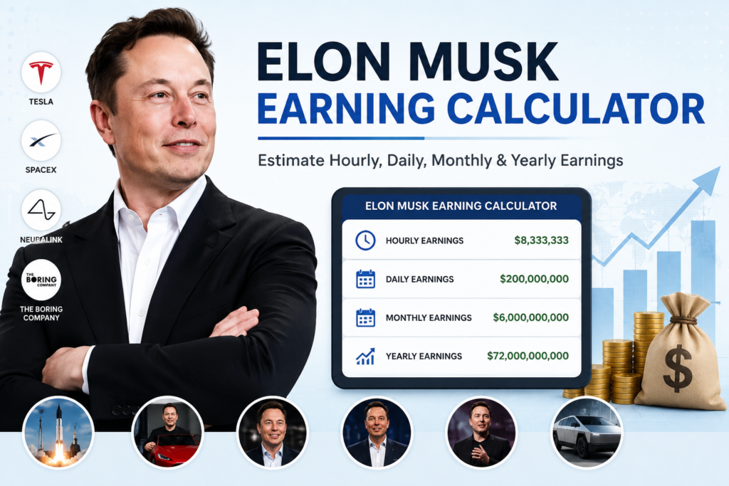 Elon Musk Earning Calculator