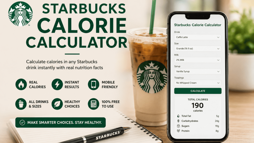 Starbucks Calorie Calculator Starbucks Calorie Calculator