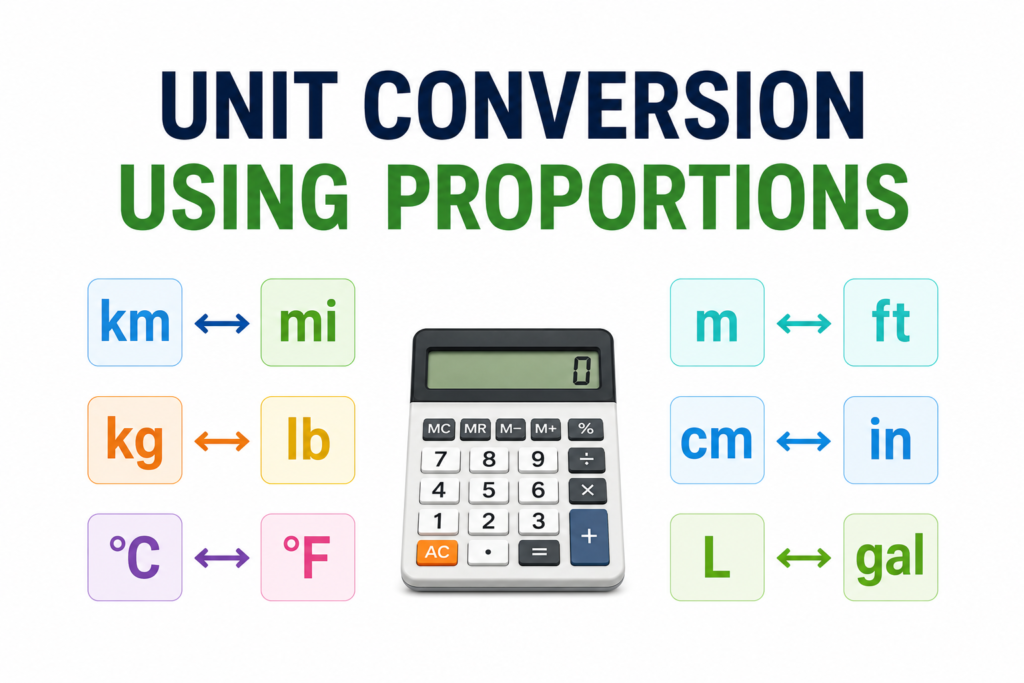 unit conversion using proportions