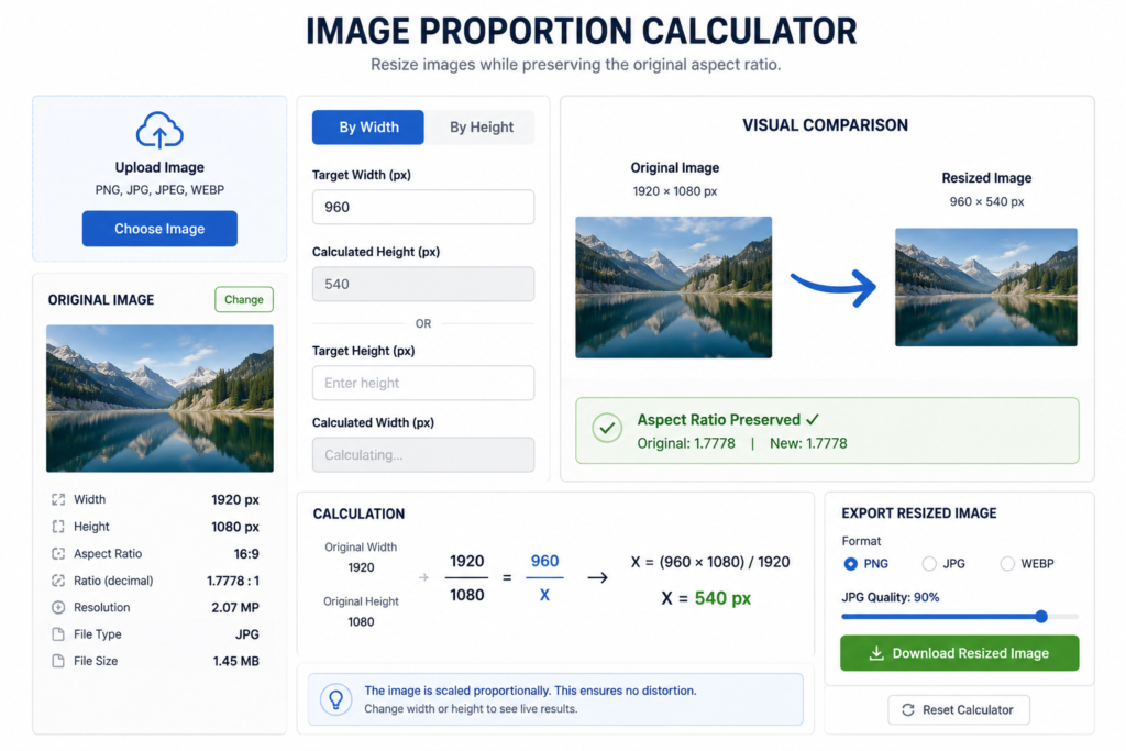 image proportion calculator