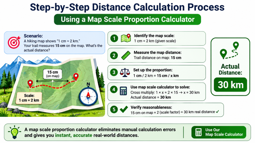 Map Scale Proportion Calculator: Calculate Real Distances Easily Map Scale Proportion Calculator