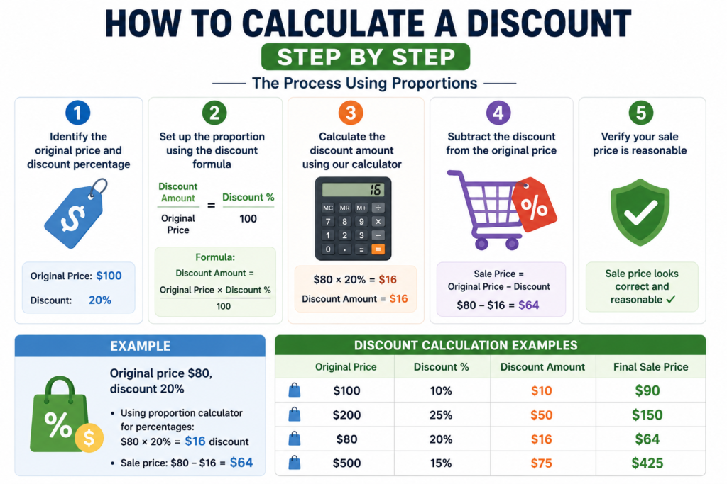 Proportion Calculator for Percentages & Discounts: Master Sale Math proportion calculator for percentages solve