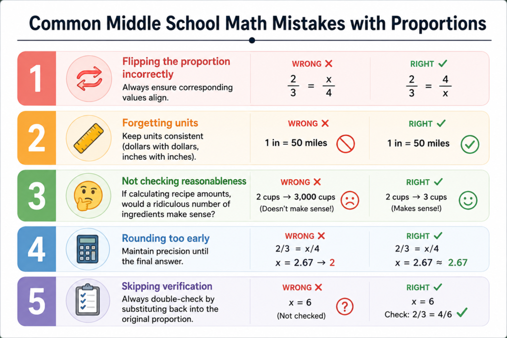 Proportion Calculator for Homework Help: Middle School Math proportion calculator students mistakes